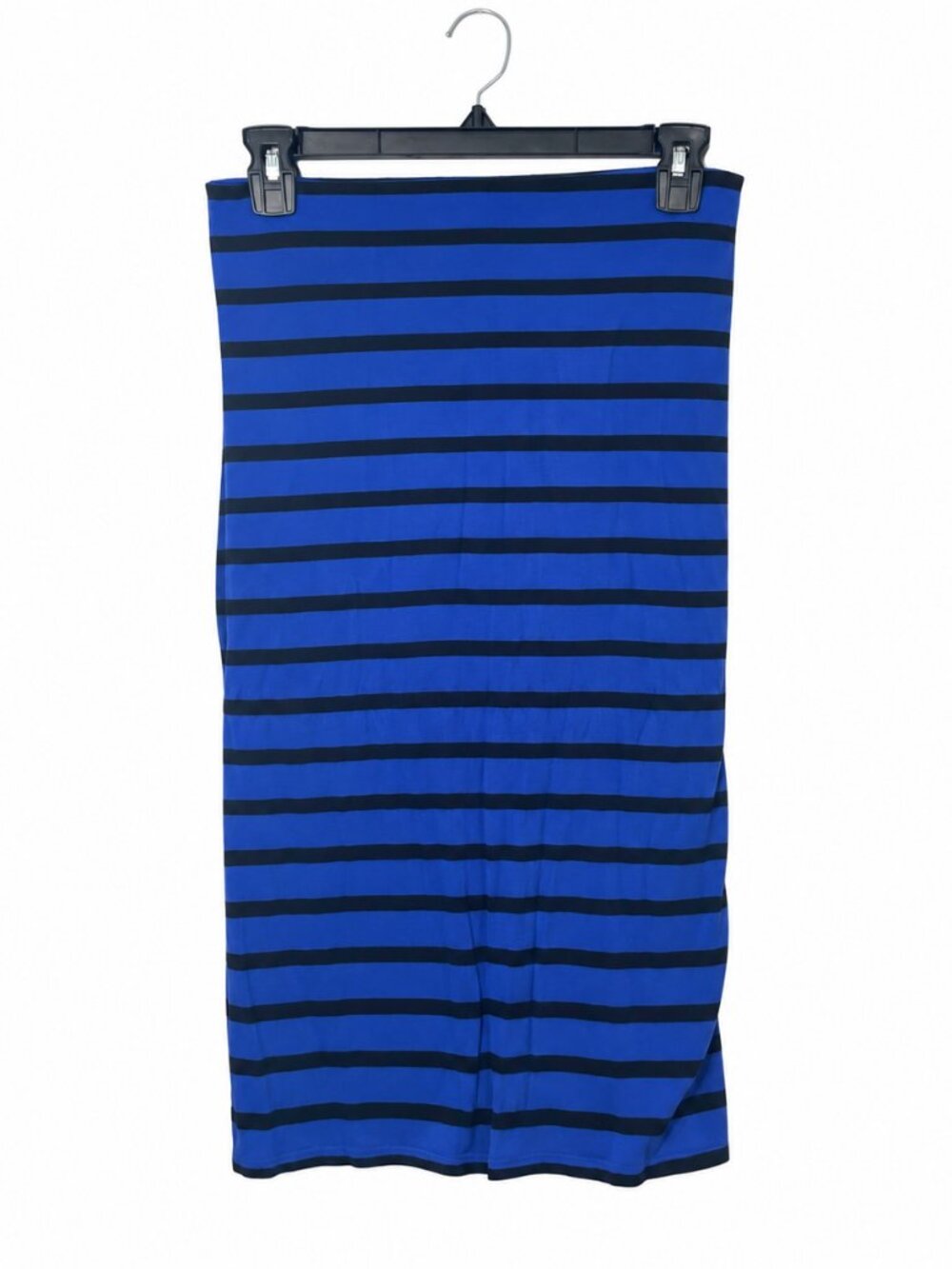 Old Navy Blue & Black Striped Stretch Maxi Skirt XL